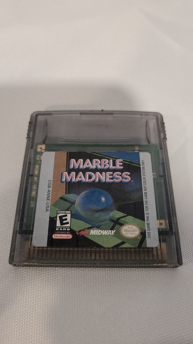 Marble Madness (Nintendo Game Boy Color, 1999) GBC Authentic Cart Tested & Works
